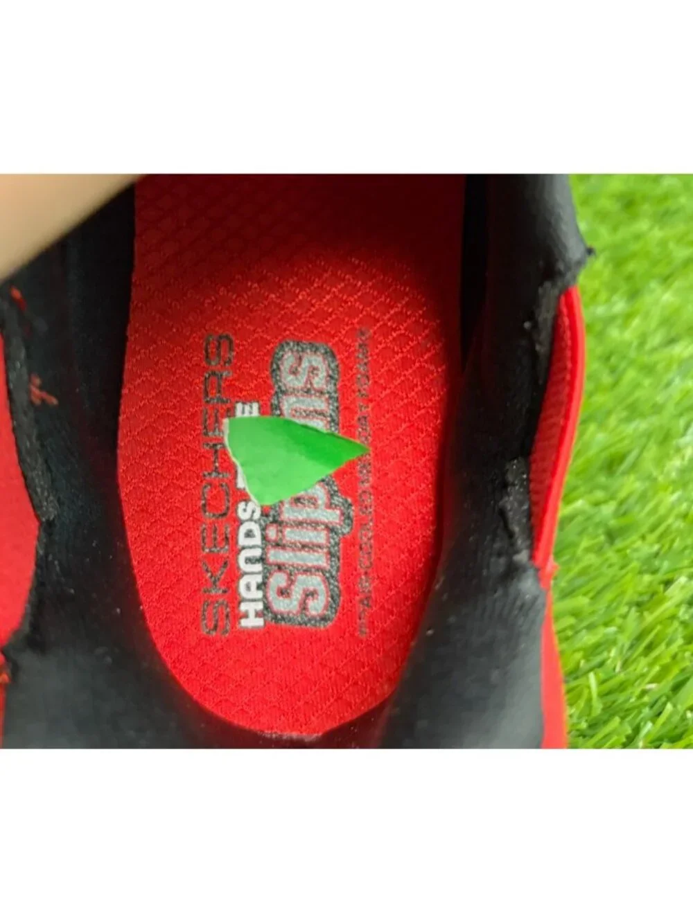 Skechers Bounder Brisk Burst Boys Size 5Y Red Athletic Running Shoes Sneakers